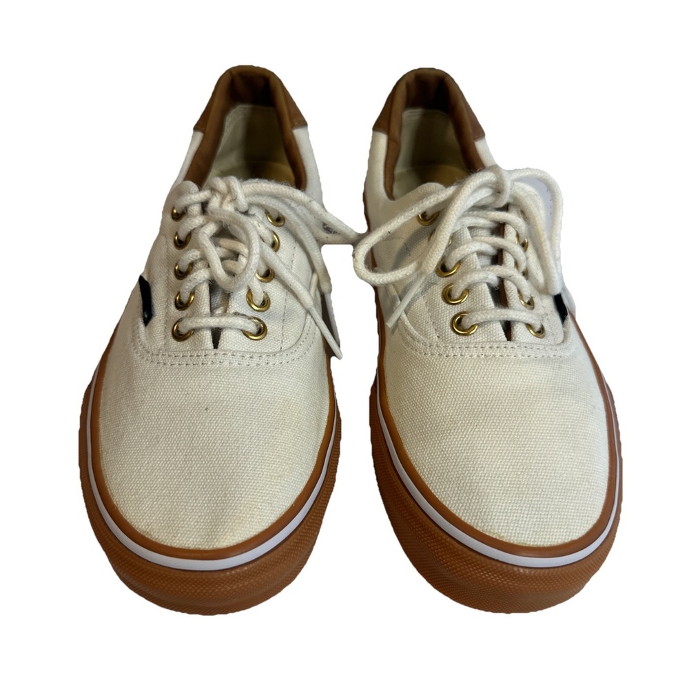 Vans Off The Wall White/brown Shoes TC7H Mens Size US 7 Woman's US Size 8.5